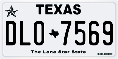 TX license plate DLO7569