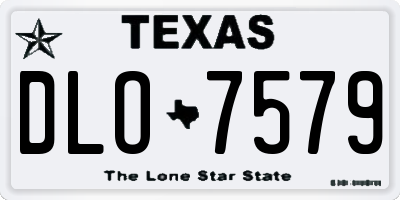 TX license plate DLO7579