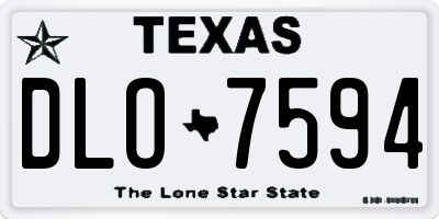 TX license plate DLO7594