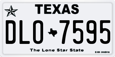 TX license plate DLO7595