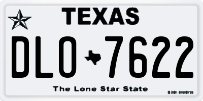TX license plate DLO7622