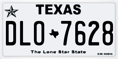 TX license plate DLO7628