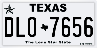 TX license plate DLO7656
