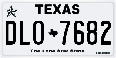TX license plate DLO7682