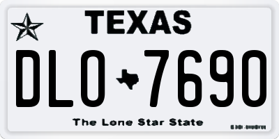 TX license plate DLO7690