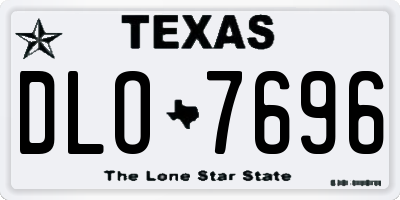 TX license plate DLO7696
