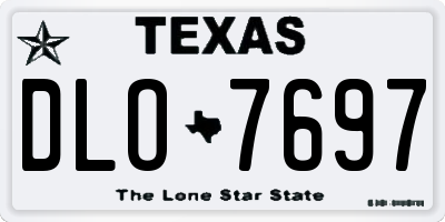 TX license plate DLO7697
