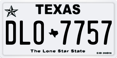 TX license plate DLO7757