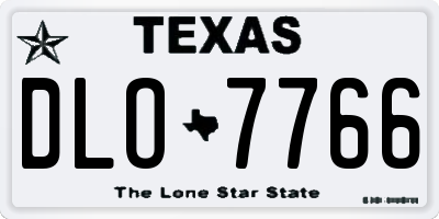 TX license plate DLO7766