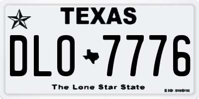 TX license plate DLO7776
