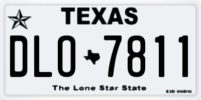 TX license plate DLO7811