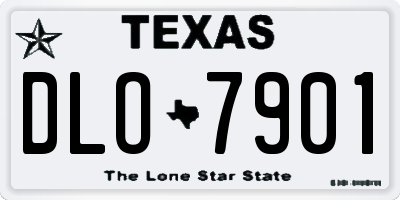 TX license plate DLO7901