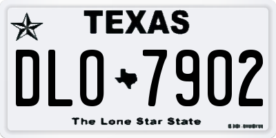 TX license plate DLO7902