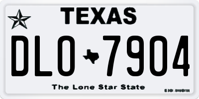 TX license plate DLO7904