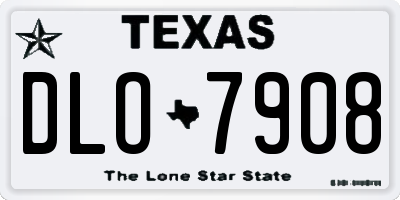 TX license plate DLO7908