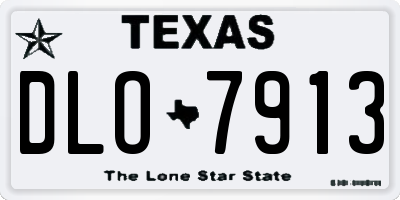 TX license plate DLO7913