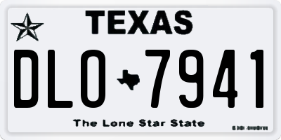 TX license plate DLO7941