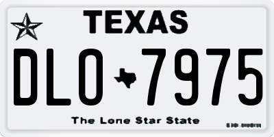 TX license plate DLO7975