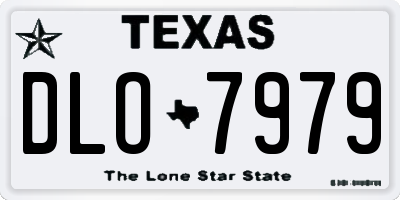 TX license plate DLO7979