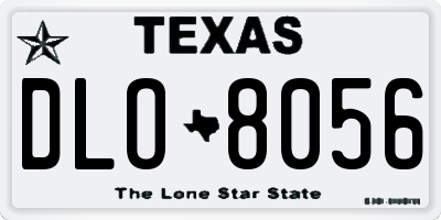 TX license plate DLO8056