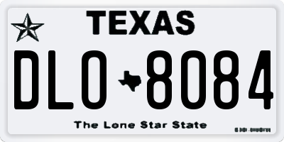 TX license plate DLO8084