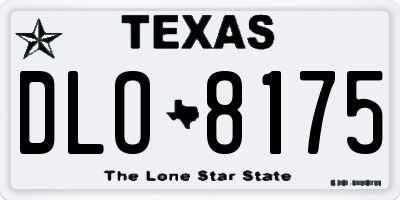TX license plate DLO8175