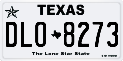 TX license plate DLO8273