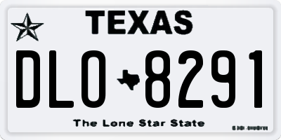 TX license plate DLO8291