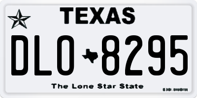TX license plate DLO8295