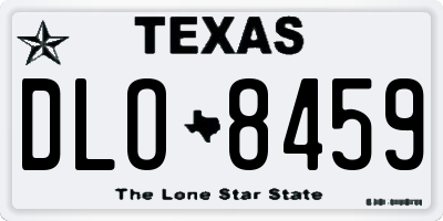 TX license plate DLO8459