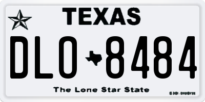 TX license plate DLO8484