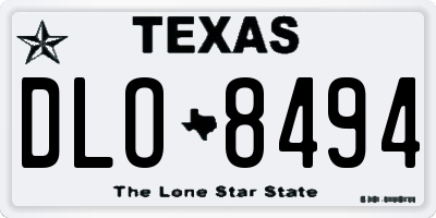 TX license plate DLO8494