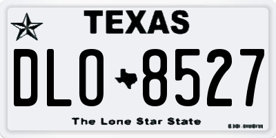 TX license plate DLO8527