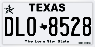 TX license plate DLO8528