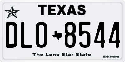 TX license plate DLO8544