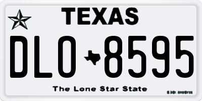 TX license plate DLO8595
