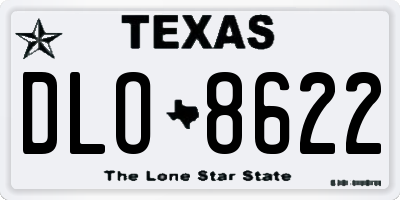 TX license plate DLO8622