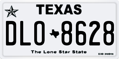 TX license plate DLO8628