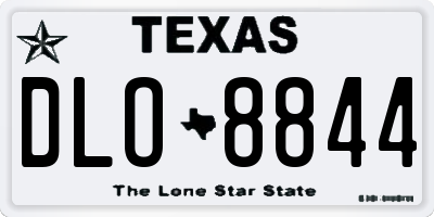 TX license plate DLO8844