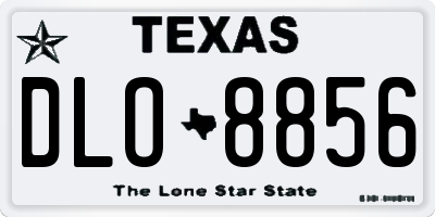 TX license plate DLO8856