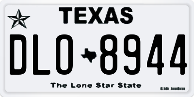 TX license plate DLO8944