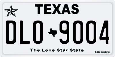TX license plate DLO9004