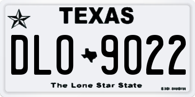 TX license plate DLO9022