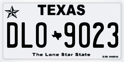 TX license plate DLO9023