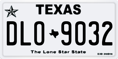 TX license plate DLO9032