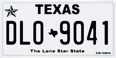 TX license plate DLO9041