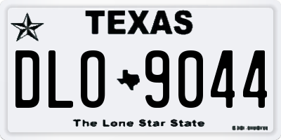 TX license plate DLO9044