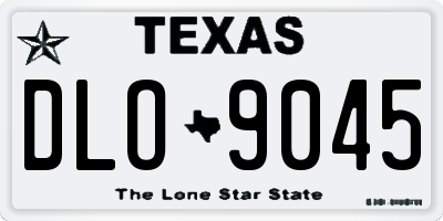 TX license plate DLO9045