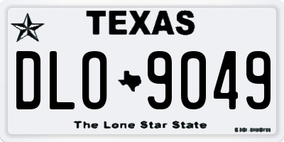 TX license plate DLO9049