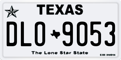 TX license plate DLO9053